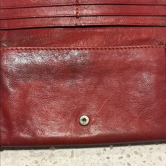 Chloe Red Leather Wallet - Picture 4 of 12